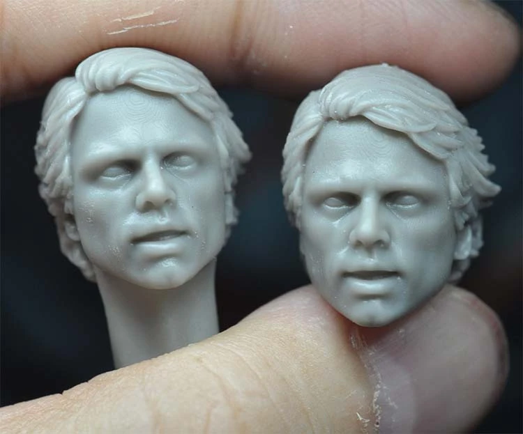 

1/12 Luke Unpainted Head Models for 6''Bodies Figures DIY
