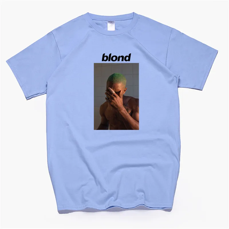 T99B-yellow Мужская футболка Frank Ocean Blonde хип-хоп Rap, футболка унисекс, хлопок, футболка Homme Singer Harajuku, рубашка - Цвет: T99B-yellow