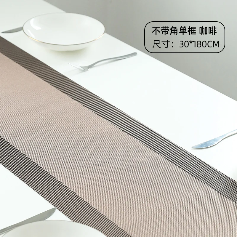 

30x180cm European style table runner hotel western table mat tablecloth simple waterproof heat insulation non-slip table mat