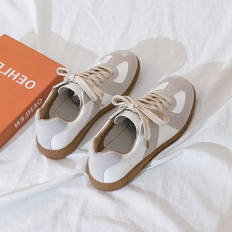 Brand 2021 Shoes for Women Sneakers Low (1cm-3cm) Lace-up Breathable Casual Women Shoes Fashion Plus Size 44 Couple Shoes Women