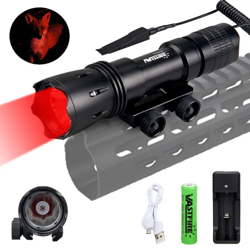 Фонарь для охотничьего оружия 1200 лм тактический страйкбольный элемент Surefir рейка