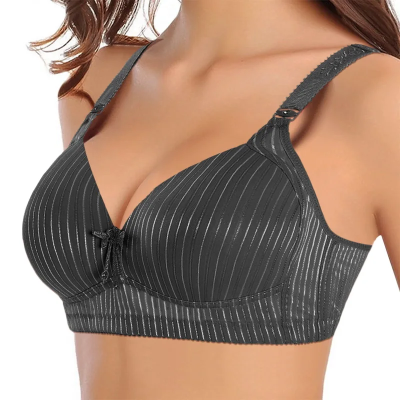 

Бюстгальтер женский с цветочным принтом, мягкое нижнее белье без косточек, с чашкой C, D, тонкая хлопковая чашка, большие размеры, бордовый, 2021