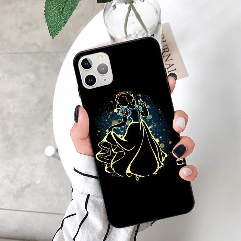Милый мультфильм дисни Белоснежка Русалка Принцесса чехол для iPhone XS чехол для Max XR 11 Pro Max X 6S 7 8 Plus чехол эльфы