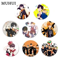 free shipping 58mm anime haikyuu brooch pin cosplay badge accessories for clothes backpack decoration gift