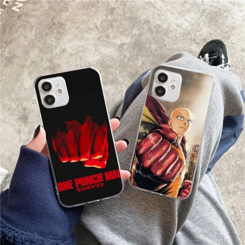 Горячая Распродажа Сайтама one punch man Чехол для мобильного телефона iphone 5s 6 7 8 11 12