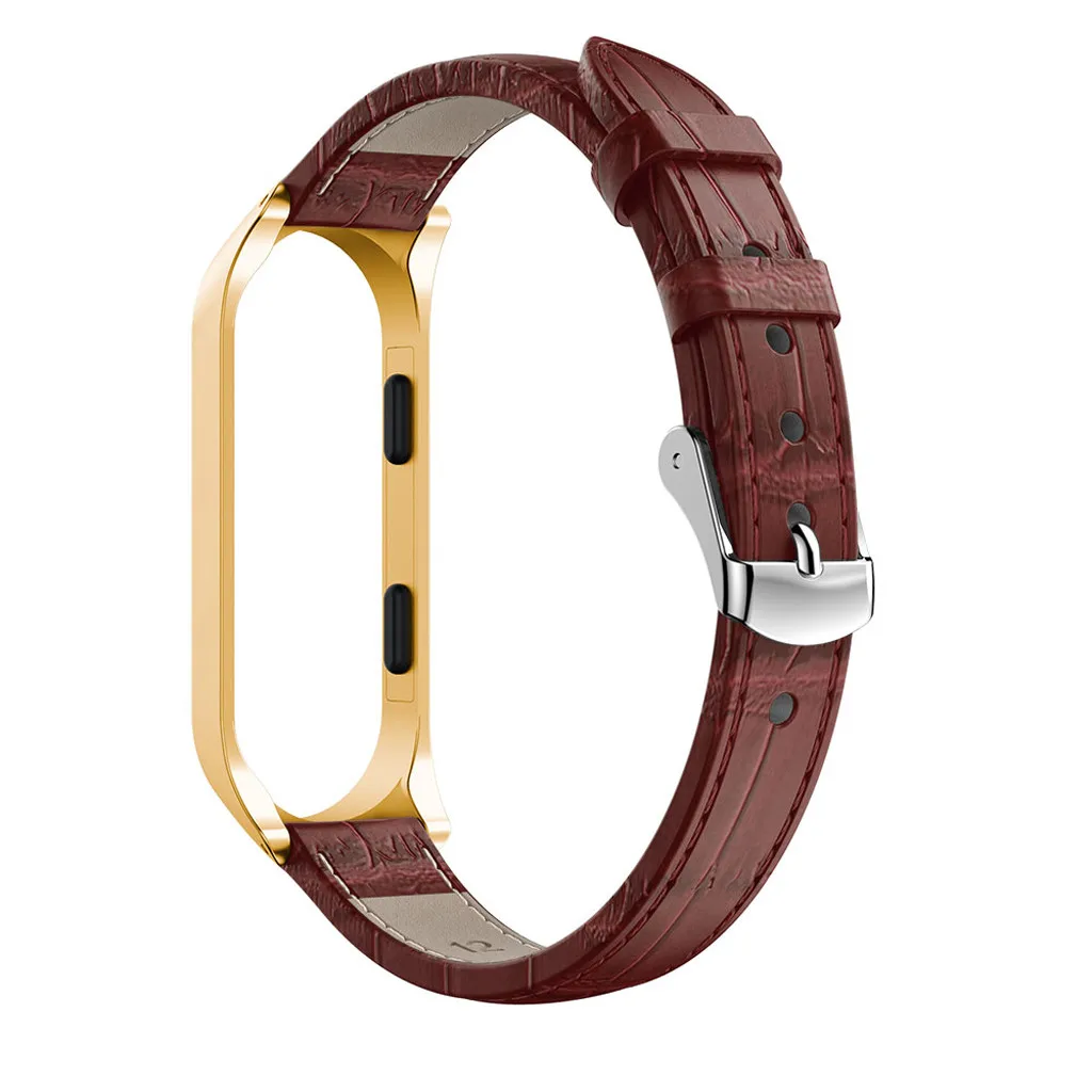 Браслет Beautyss для Xiaomi Mi Band 4 спортивный ремешок часов кожаный металлический чехол
