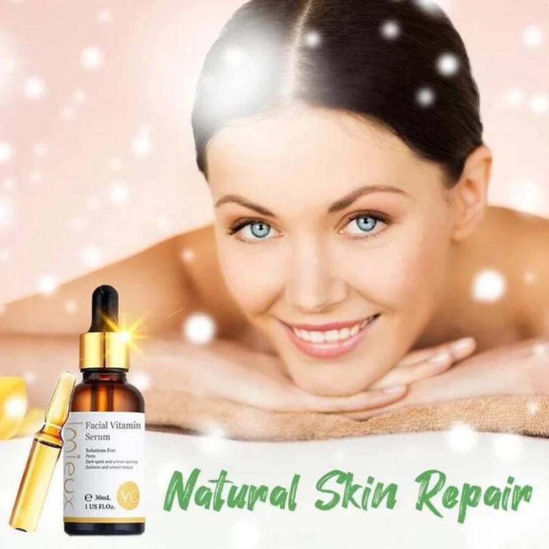 Витаминная Сыворотка для лица Гиалуроновая Кислота Витамин С отбеливающая