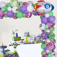 buzz birthday lightyear party decorations with rocket foil balloon for 1st 2nd 3rd 4th 5th 6th toy themed birthday party