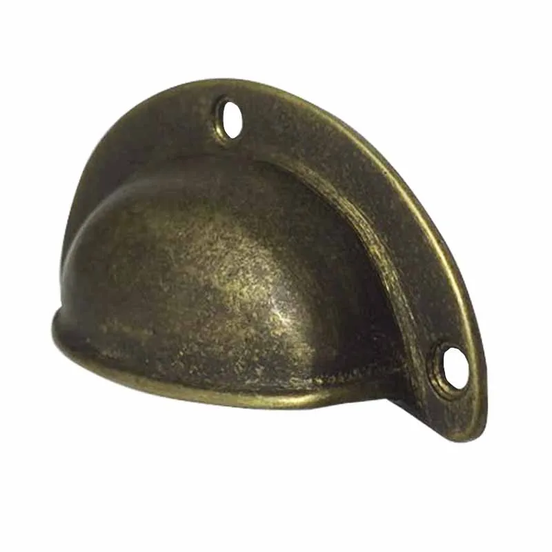 COTOM 1 шт. плотные латунные ручки и для шкафа кухонных ящиков полукруглые винтажные