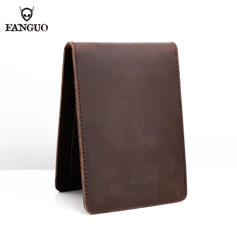 1 PCS Genuine Leather Bank ID Card Holder Slim Driver License Slot Auto Document Slot For Russian Handmade Credit Card Wallet