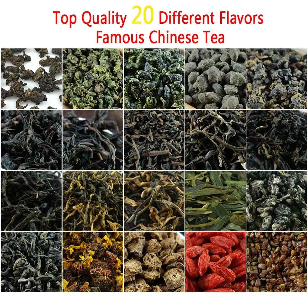 ChinaTea-t&eacute; adelgazante de hierbas chinas, 20 sabores diferentes, 150g, regalo de alta calidad-0