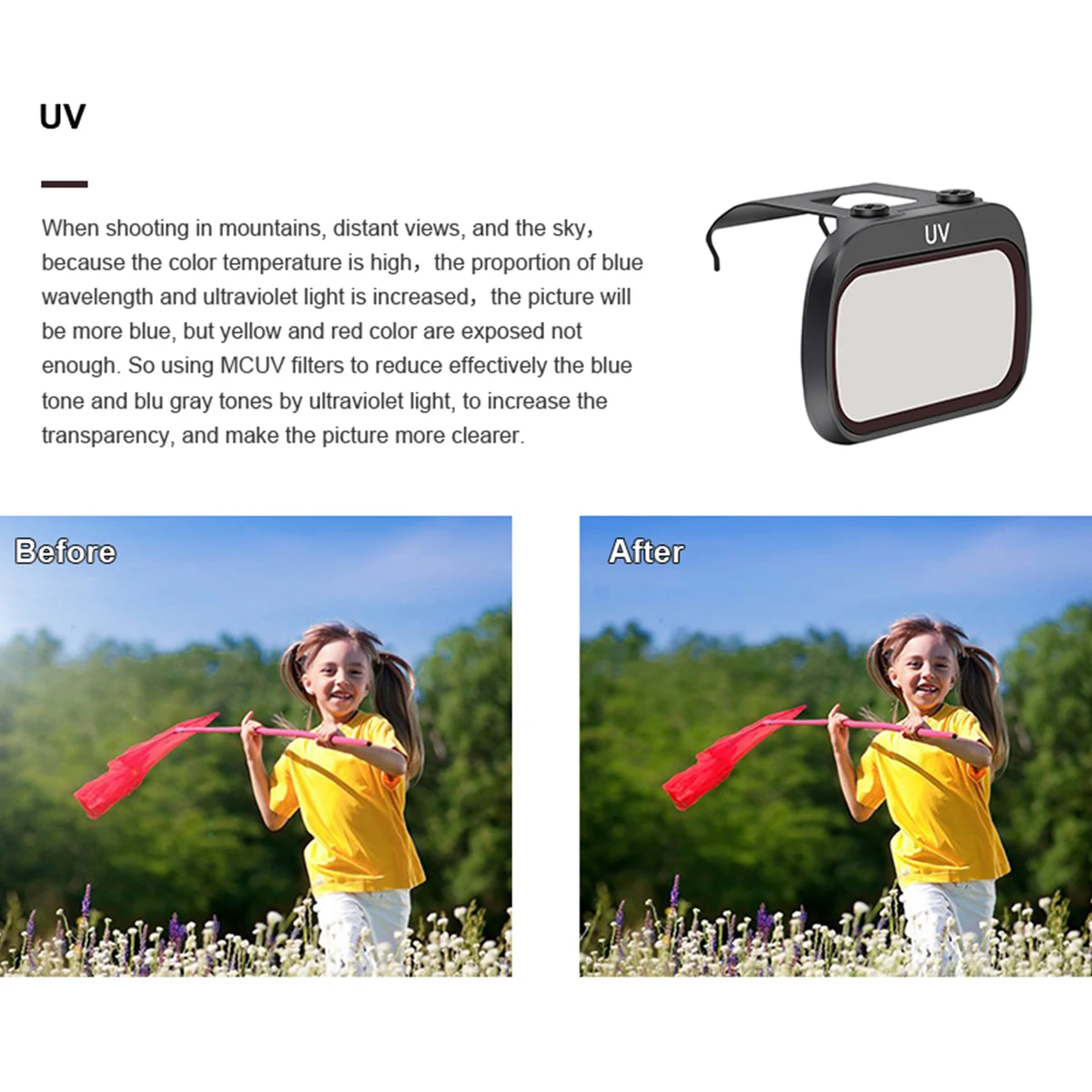 Набор фильтров STARTRC Mavic Mini Lens ND4/ND8/ND16/ND32/MCUV/CPL Для объектив для беспилотника ND8 ND16 ND32