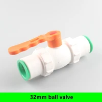 1pc 32mm ppr plastic water pipe quick connector ball valve pvcpprpe pipe union joint garden irrigation water stop valve