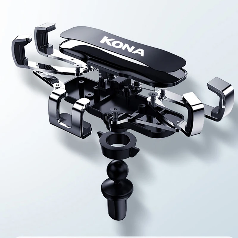 

For Hyundai Kona 2020 2019 Ev 2013 Car Accessories Metal Phone Holder Car Navigation Mobile Phone Holder Bracket Support