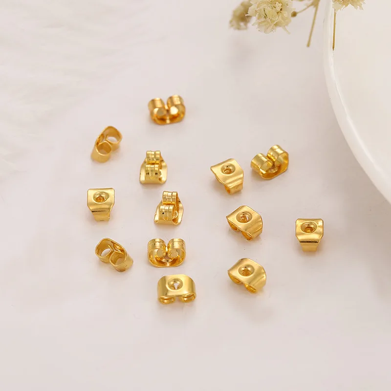 200 шт./лот металлические застежки для сережек-гвоздиков застежки-бабочки сережек