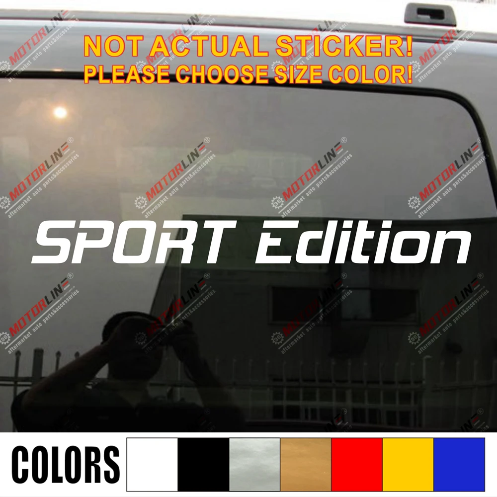 Спортивный выпуск гоночный автомобиль виниловая наклейка выбрать цвет размер