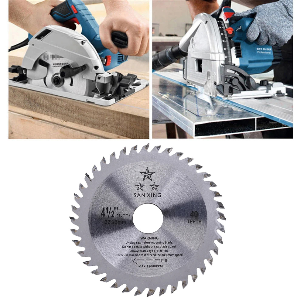 

113mm 40T Circular Saw Blade Wood Cutting Disc Metal Chipboard Cutter 4.5 inch Multitool Power Tool For Makita Angle Grinder