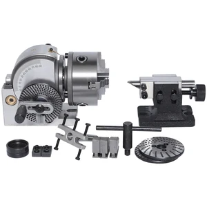 Индексирующая головка для фрезерного станка BS-0, с 3-кулачковым патроном 100 м, универсальная делительная головка с хвостовиком для фрезерного станка с ЧПУ