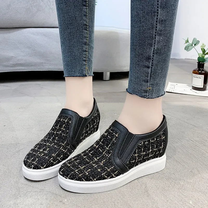 Tenis Mujer 2021 Tennis Shoes for Woman New Breathable Wedge Sneakers Female Platform Chaussure Femme Deportivas Trainers
