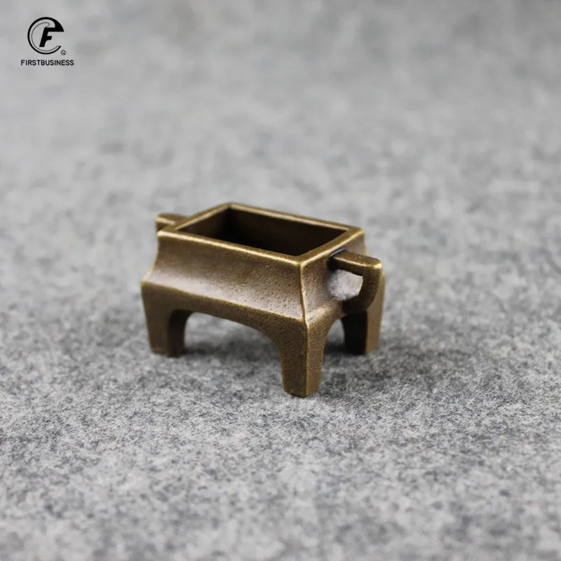 Винтажная латунная курильница подставка для благовоний из чистой меди с