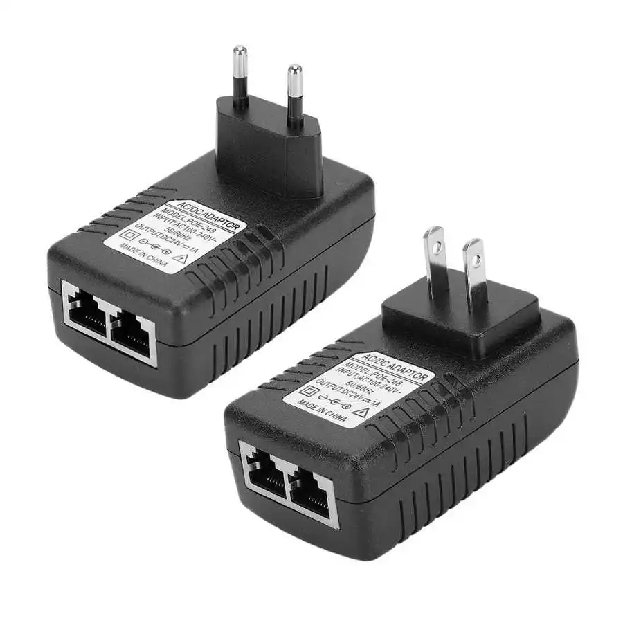 DC 24V/48V Power Adapter Plug POE Ethernet Injector Supply 1A/0 5A | Безопасность и защита