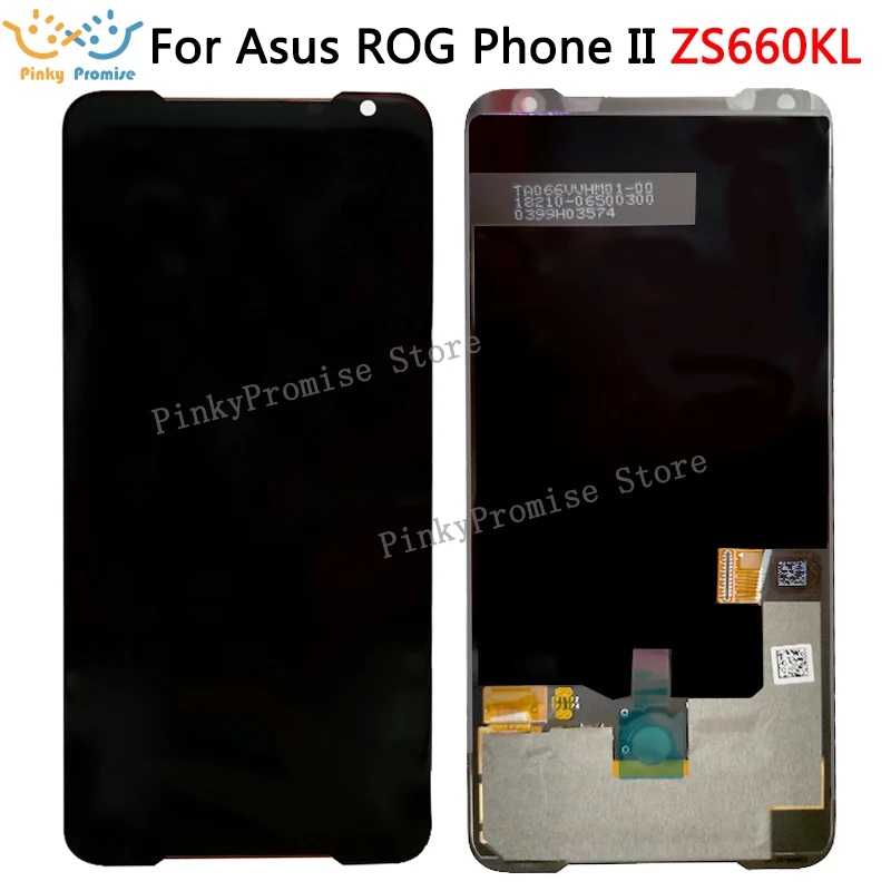 ЖК дисплей AMOLED для ASUS ROG Phone 2 6 59 дюйма Phone2 PhoneⅡ ZS660KL сенсорная панель дигитайзер в
