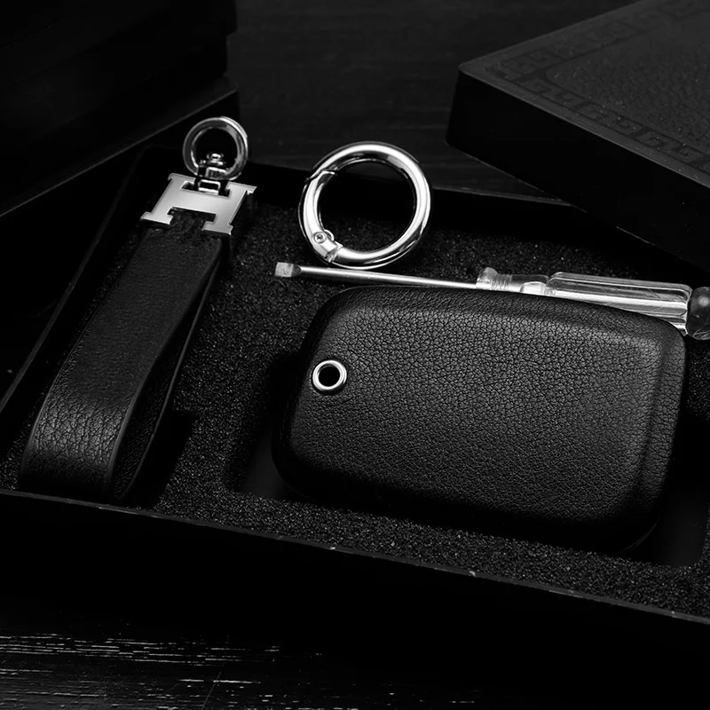 Car Leather Key Case Cover For Skoda Octavia combi A5 A7 Volkswagen VW Polo Golf 7 MK7 Keychain Bag Accessories |
