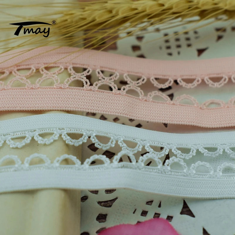 Эластичные ленты для нижнего белья бюстгальтера кружевной ткани стрейч-лента #1736