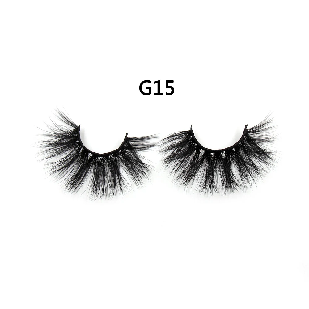 10 Pairs G15 AMAOLASH 10 пар/лот 25 мм ресницы 3D норковые ресницы высокий объем крест-накрест Драматические Длинные ресницы Пушистые Мягкие Накладные ресницы - Цвет: 10 Pairs G15