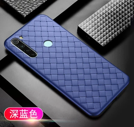 Синий Для Xiaomi redmi note 8T чехол Роскошный BV сетчатый тонкий мягкий защитный чехол на заднюю панель для Xiaomi redmi note 8t - Цвет: Синий