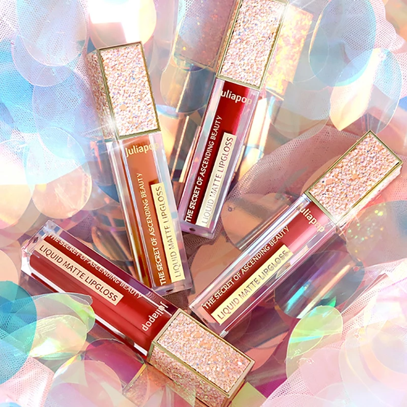 New Arrivals Velvet Matte Lip Gloss Set Waterproof Long Lasting Colorfast Liquid Lipstick | Красота и здоровье