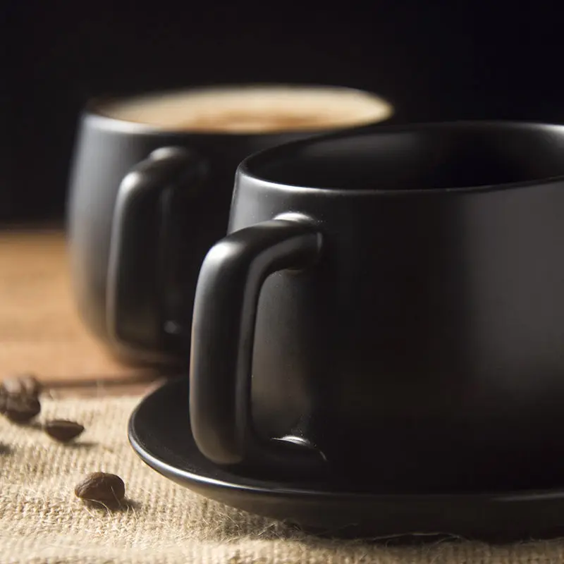 280 мл + керамическая стальная ложка чашка женский милый молочный кофейный набор