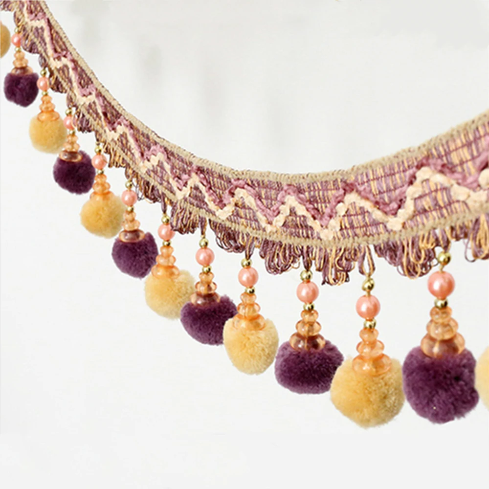 6 метров кисточка бахрома отделка Тыква Бисер для штор кружевная лента