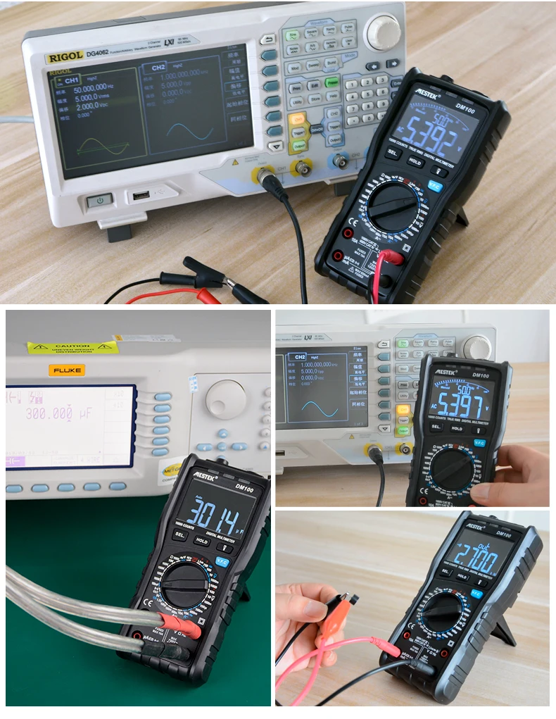MESTEK DM100 Цифровой мультиметр высокоскоростной умный двухъядерный T-rms NCV температура multimetro анти-сжигание предохранитель сигнализация мультиметры