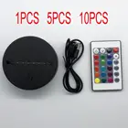 Основа светодиодная акриловая для 3D лампы, 10 шт.лот