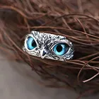 Женское кольцо в стиле ретро с изображением совы