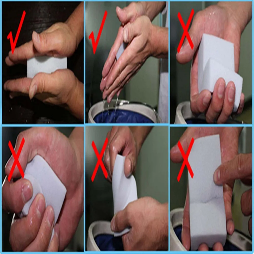 10 шт./Лот белая губка ластик Меламиновый очиститель многофункциональная