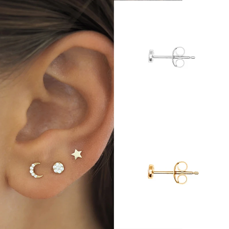 

BOAKO Pendientes Plata 925 Earrings For Women Cat Paw Earrings Dangle Cartilage Jewelry Ear Piercing Unusual #19