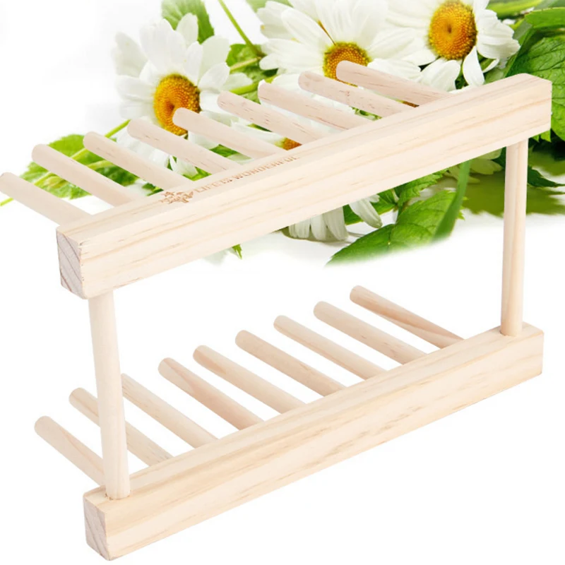 Бревенчатая тарелка сливная стойка посуда для сушки хранения