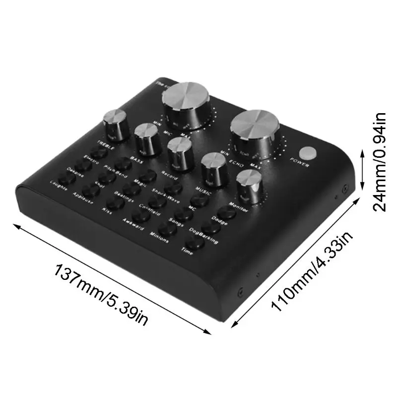 

Audio USB Headset Microphone Sound Card Electric Sound Broadcast Webcast Device for Smart Phone Computer PC