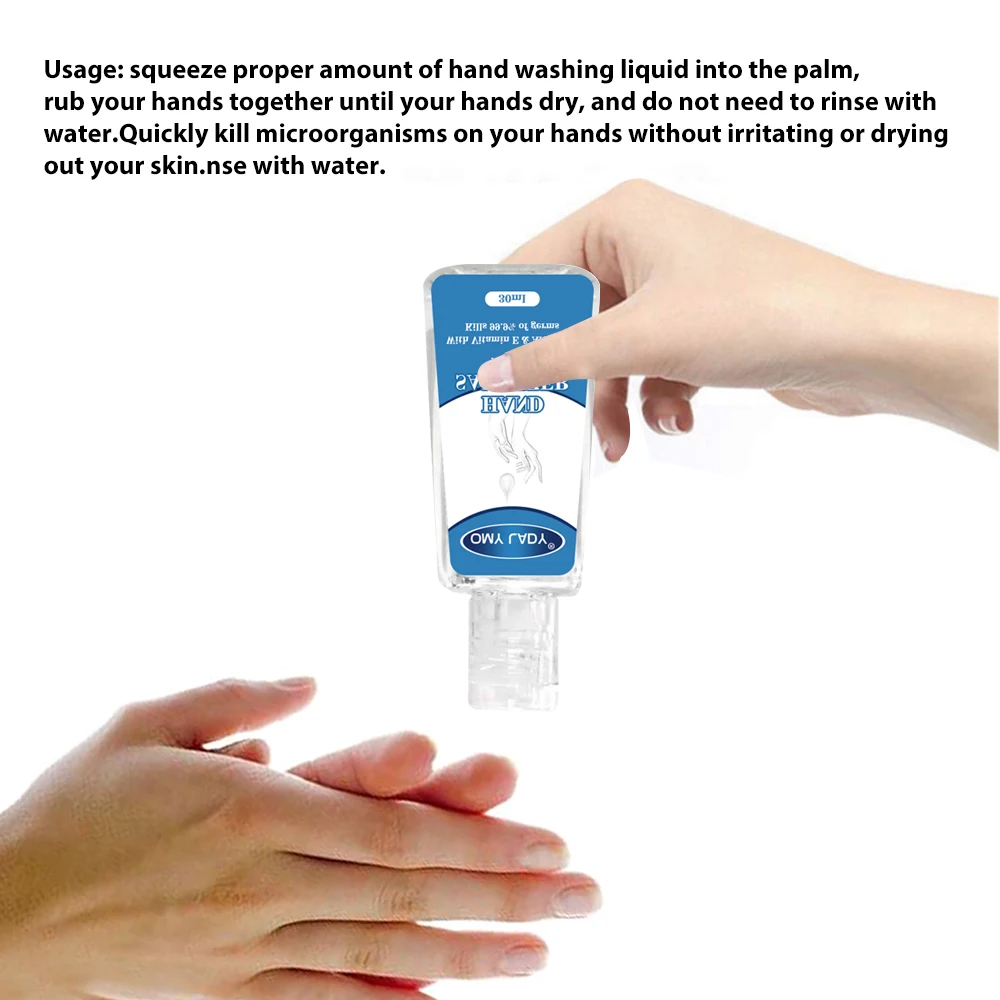 30 мл безводной дезинфицирующее средство для рук Мини FoamHand ароматный одноразовые