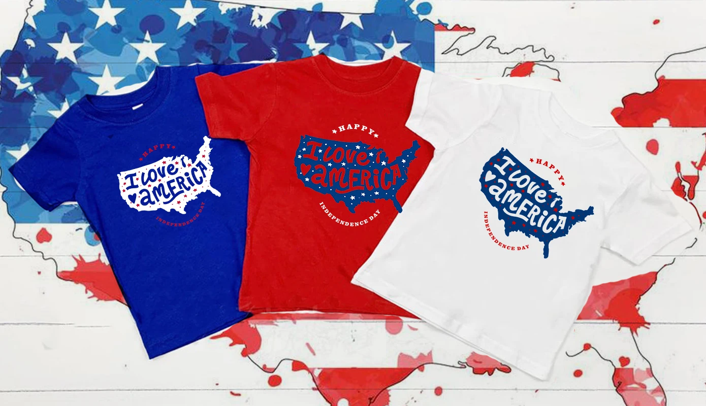 

Американская милая детская 4th of рубашка «королевы рождаются в июле» День Независимости детская футболка американская девочка Молодежные О...