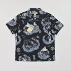 BOB DONG HulaХлопковые Гавайские рубашки для серфинга для девочек; Летние мужские рубашки с короткими рукавами и цветочным принтом