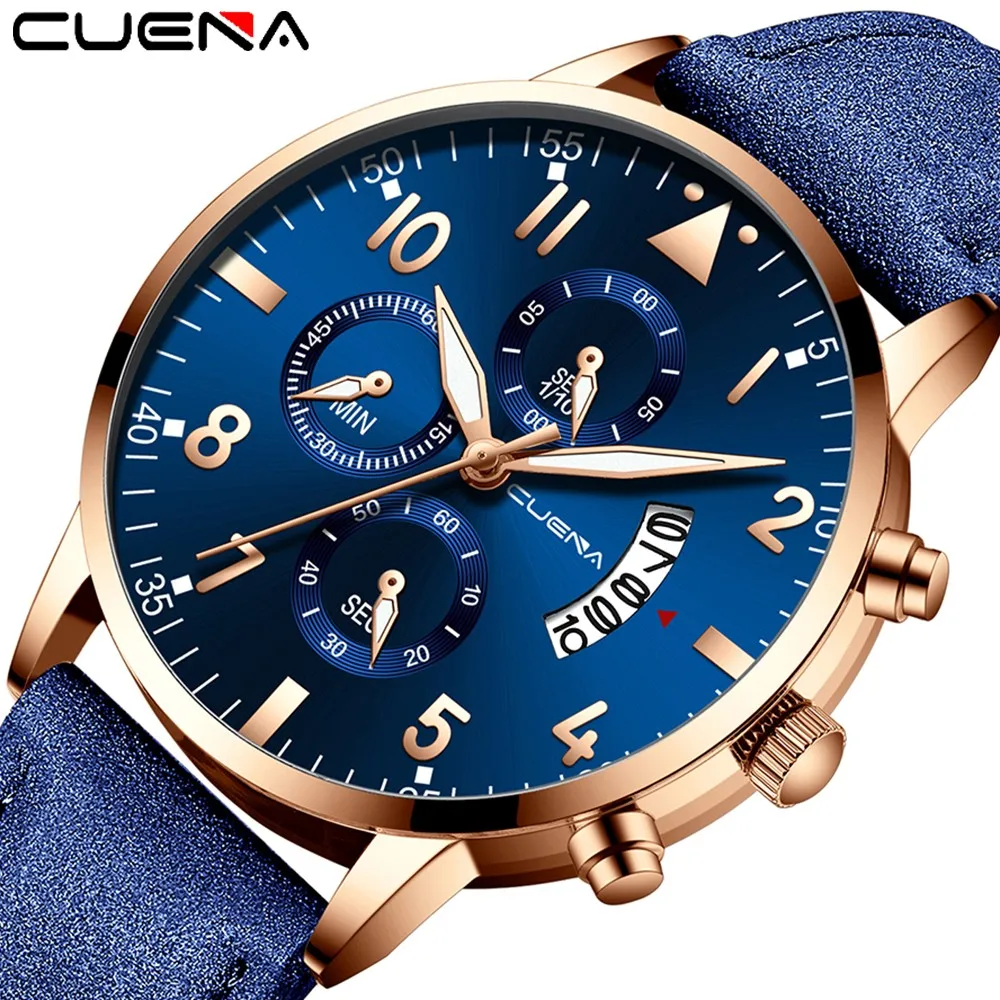 

2020 Men's Watch Retro Busine Design Leather Band Analog Quartz Wrist Watch Men Watches Male Clock Hot Relogio Masculino@50