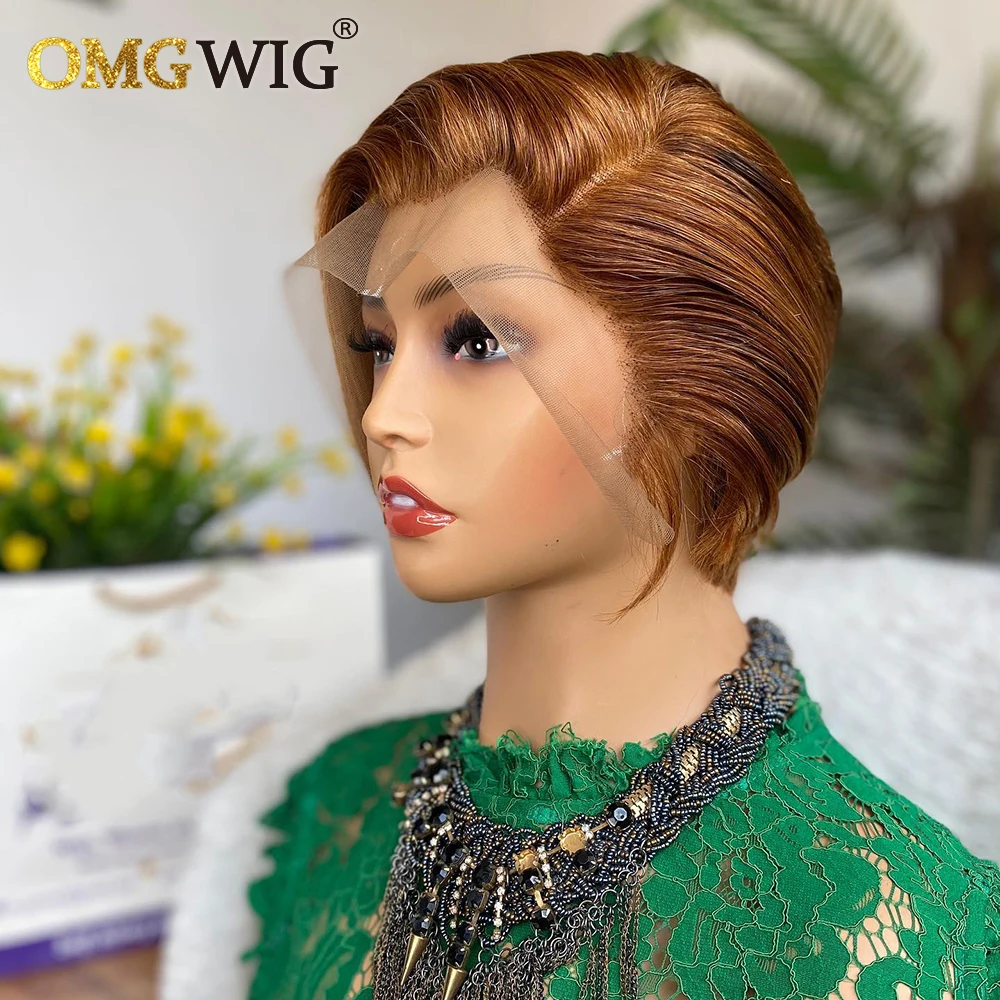 Прямой короткий парик Honey блонд боб для черных женщин 13x1 T парики на сетке