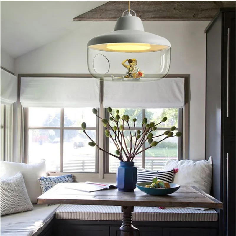 Винтажная люстра со стеклянным шариком рабочая освещение кухонные люстры