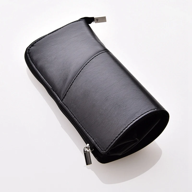 Полиуретановый Дорожный Чехол-карандаш для кистей макияжа органайзер на молнии