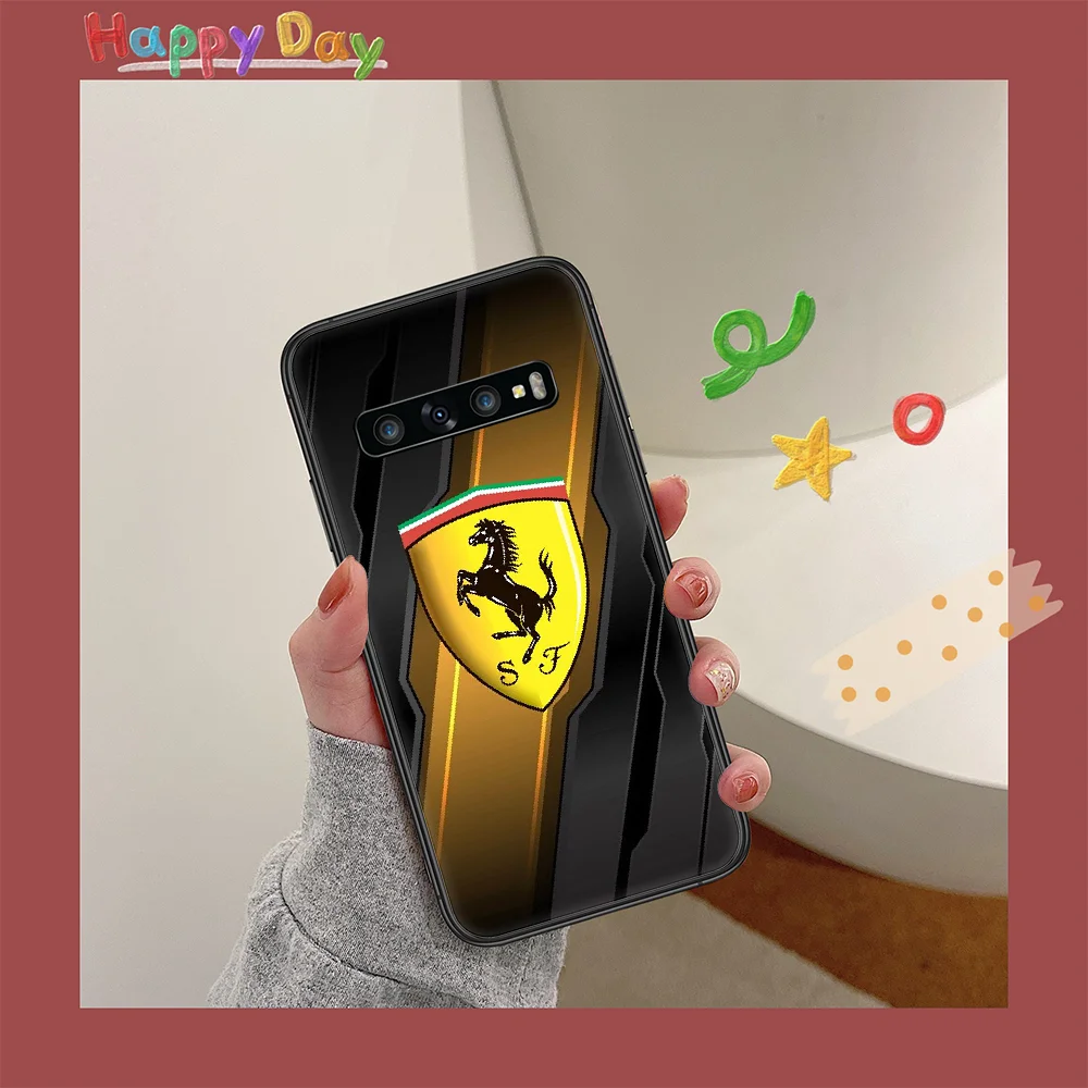 

Super Run Car Ferrari Phone Case for Samsung Galaxy Note S 6 7 8 9 10 E 20 Ultra Edge Plus black Bumper Fashion Shell Pretty