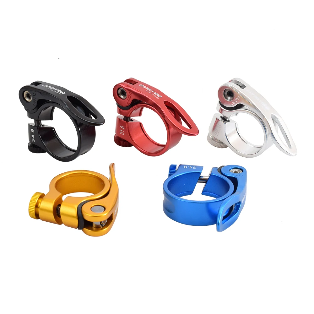 

Quick Release QR Road Bike Seat Post Clamp Alloy MTB Mountain Bicycle Seatpost Saddle Pipe Tube Clip 28.6/30.2/31.8/34.9mm