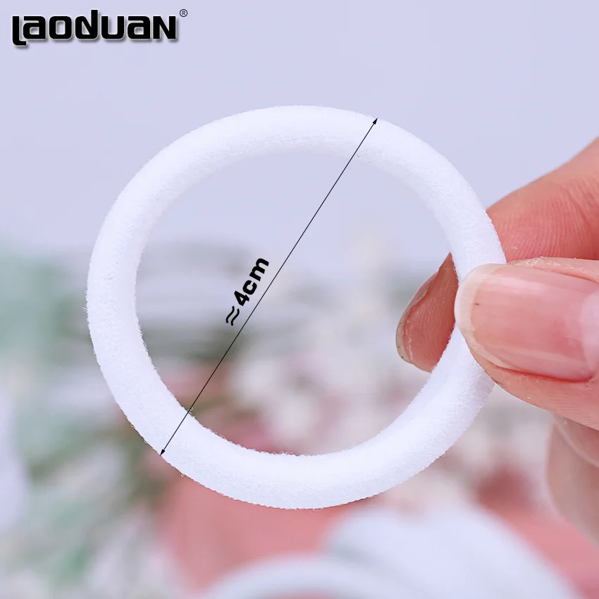 20 шт. белые Детские держатели для волос с хвостиком эластичные резинки